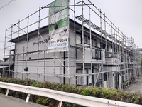 「福山市　アパート改修　外壁塗装　屋根塗り替え」の画像