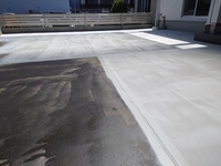 「福山市　駐車場　床塗装　ノンスリップ仕上げ」の画像