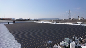 「広島県尾道市　工場屋根　遮熱塗装」の画像