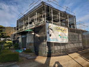 「福山市　K様邸　外壁リフォーム工事」の画像