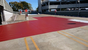 「福山市　立体駐車場　床面塗装」の画像