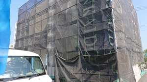 「福山市　薬局　外壁塗替え」の画像