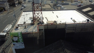 「福山市　Ｍマンション外壁塗替え・屋上防水工事」の画像