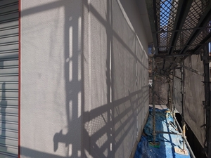 「福山市内　会社様倉庫　外壁塗装」の画像