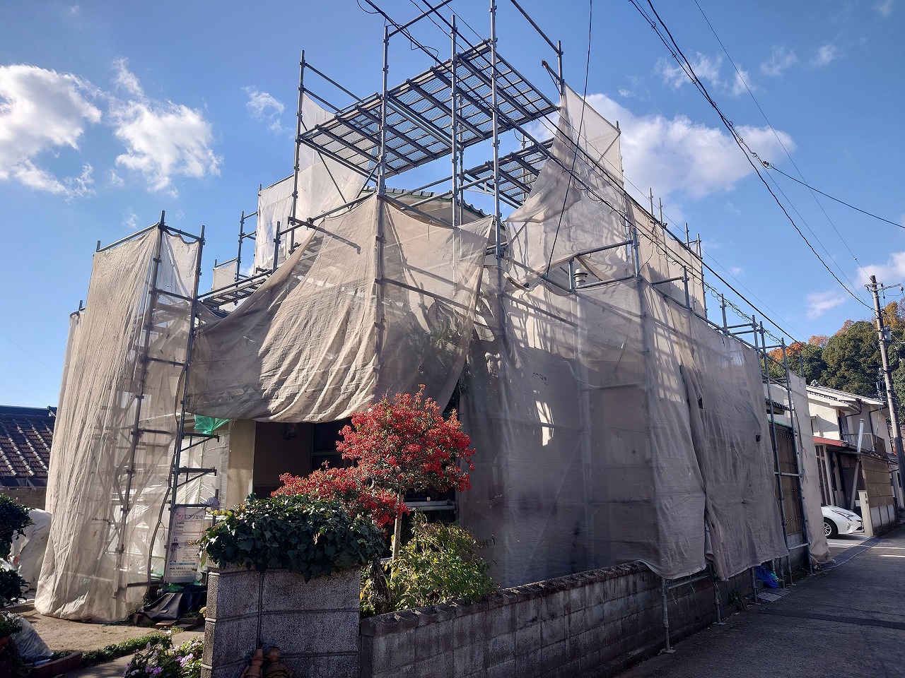 「福山市　住宅塗替え　外壁塗装」の画像